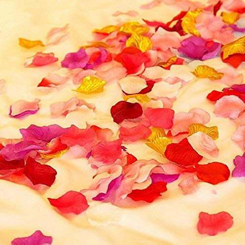 Neo LOONS 1000 Pcs Artificial Silk Rose Petals Decoration Wedding Party Color Lavender & Purple - Image 3